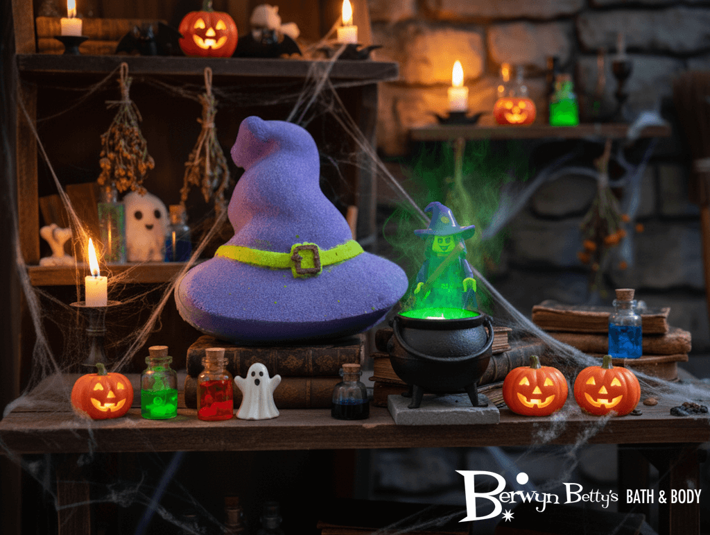 🧙 Witch's Hat Kids Bath Bomb with Witch Minifigure Inside - Berwyn Betty's Bath & Body Shop