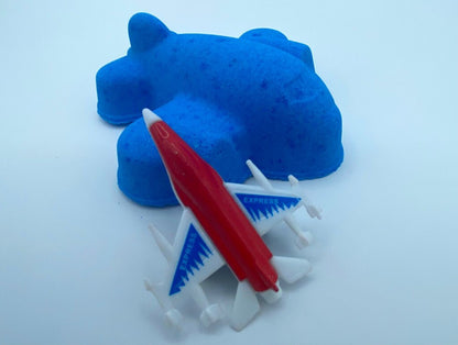 Airplane Bath Bomb with Toy Inside - Berwyn Betty's Bath & Body Shop