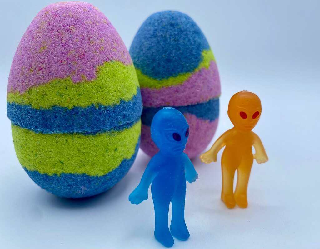 Alien Egg Bath Bomb with Toy Inside - Berwyn Betty's Bath & Body Shop