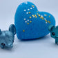 Animal Valentine Heart Bath Bomb (with Toy Inside) - Berwyn Betty's Bath & Body Shop