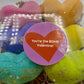 Animal Valentine Hearts Bath Bomb Gift Box (with Toy Inside) - 6 ct - Berwyn Betty's Bath & Body Shop