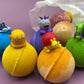 Berwyn Betty BASICS Bath Bombs with Silly Monster Toys Inside - 6 PACK - Berwyn Betty's Bath & Body Shop