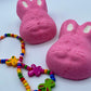 Bunny Head Bath Bomb (Pink) - Berwyn Betty's Bath & Body Shop