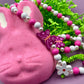 Bunny Head Bath Bomb (Pink with Bunny Necklace) - Berwyn Betty's Bath & Body Shop