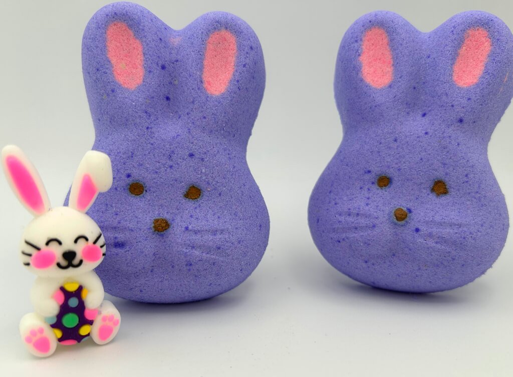 Bunny Head Bath Bomb (Purple with Toy Bunny Inside) - Berwyn Betty's Bath & Body Shop