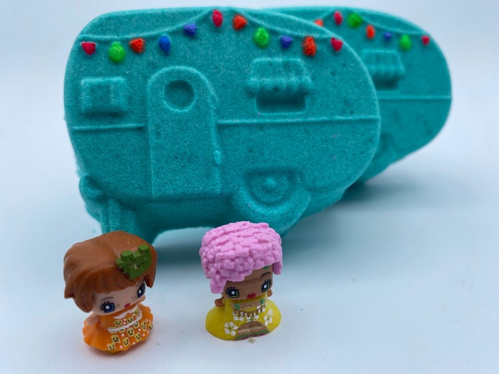 Camper Bath Bomb with Toy Inside - Berwyn Betty's Bath & Body Shop