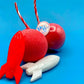 Cherry Bomb Bath Bomb with USA Flinger Inside - Berwyn Betty's Bath & Body Shop