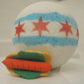 Chicago Flag Bath Bomb with Toy Inside - Berwyn Betty's Bath & Body Shop