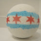 Chicago Flag Bath Bomb with Toy Inside - Berwyn Betty's Bath & Body Shop