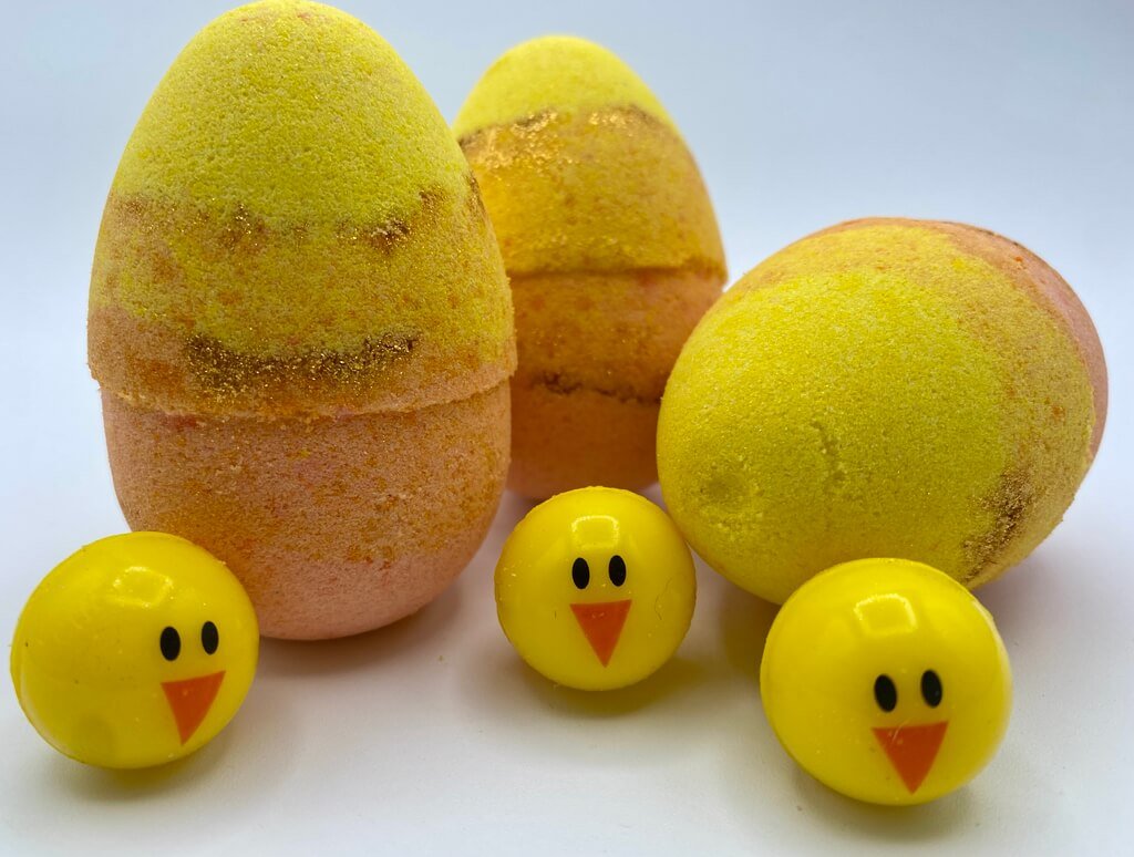 Chick Ball Easter Egg Bath Bomb - Berwyn Betty's Bath & Body Shop