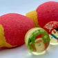 Christmas Tree Light Bulb Bath Bomb with Christmas Bouncy Balls Inside - Berwyn Betty's Bath & Body Shop