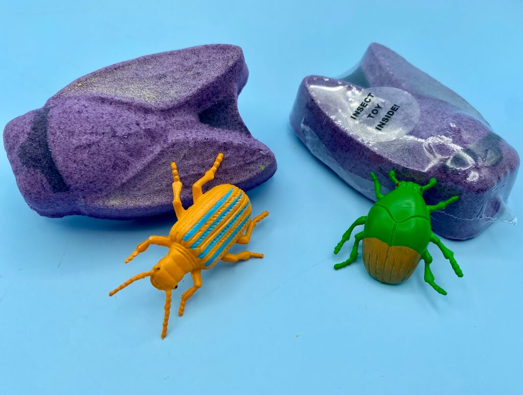Cicada Bath Bomb with Toy Beetle Inside - Berwyn Betty's Bath & Body Shop