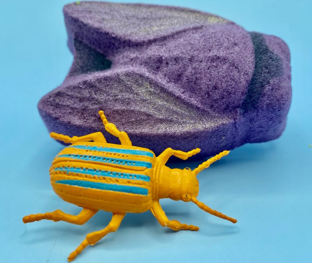 Cicada Bath Bomb with Toy Beetle Inside - Berwyn Betty's Bath & Body Shop