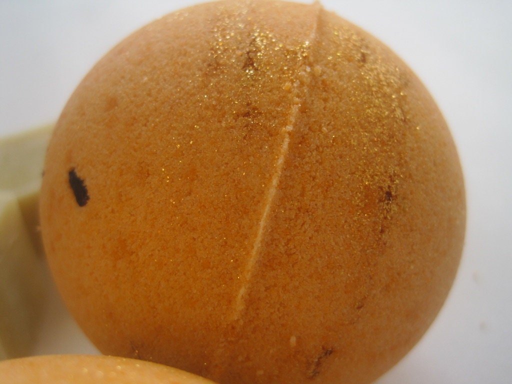 Cinnamon Orange & Clove Scented Bath Bombs with Handmade Soap Inside - 2 ct - Berwyn Betty's Bath & Body Shop