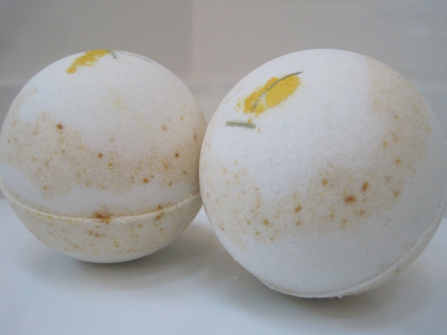Coconut Scented Bath Bombs with Handmade Soap Inside - 2 ct - Berwyn Betty's Bath & Body Shop