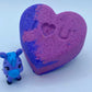 Conversation Heart Kids Bath Bomb with Cute Creature Mini Figure Toy Inside - Berwyn Betty's Bath & Body Shop