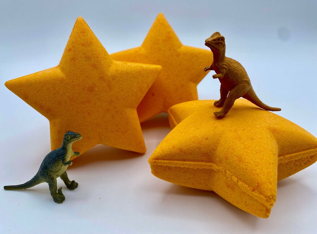 Dino Star Bath Bombs Party Pack (with Toys Inside) - 6 ct - Berwyn Betty's Bath & Body Shop