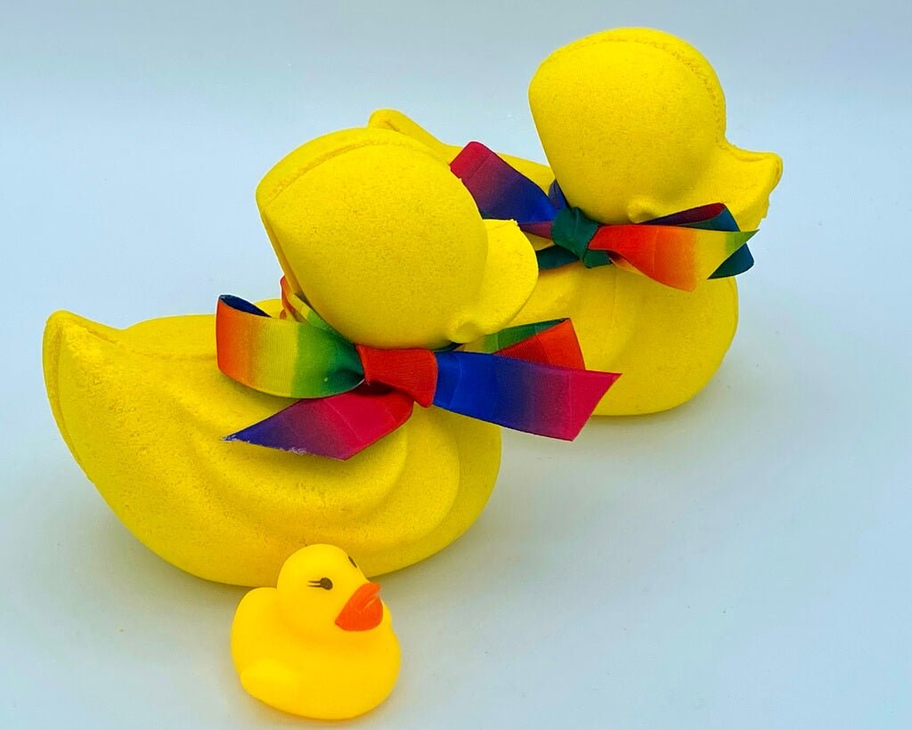 Duck Bath Bomb with Rubber Duck Toy Inside LARGE - Berwyn Betty's Bath & Body Shop
