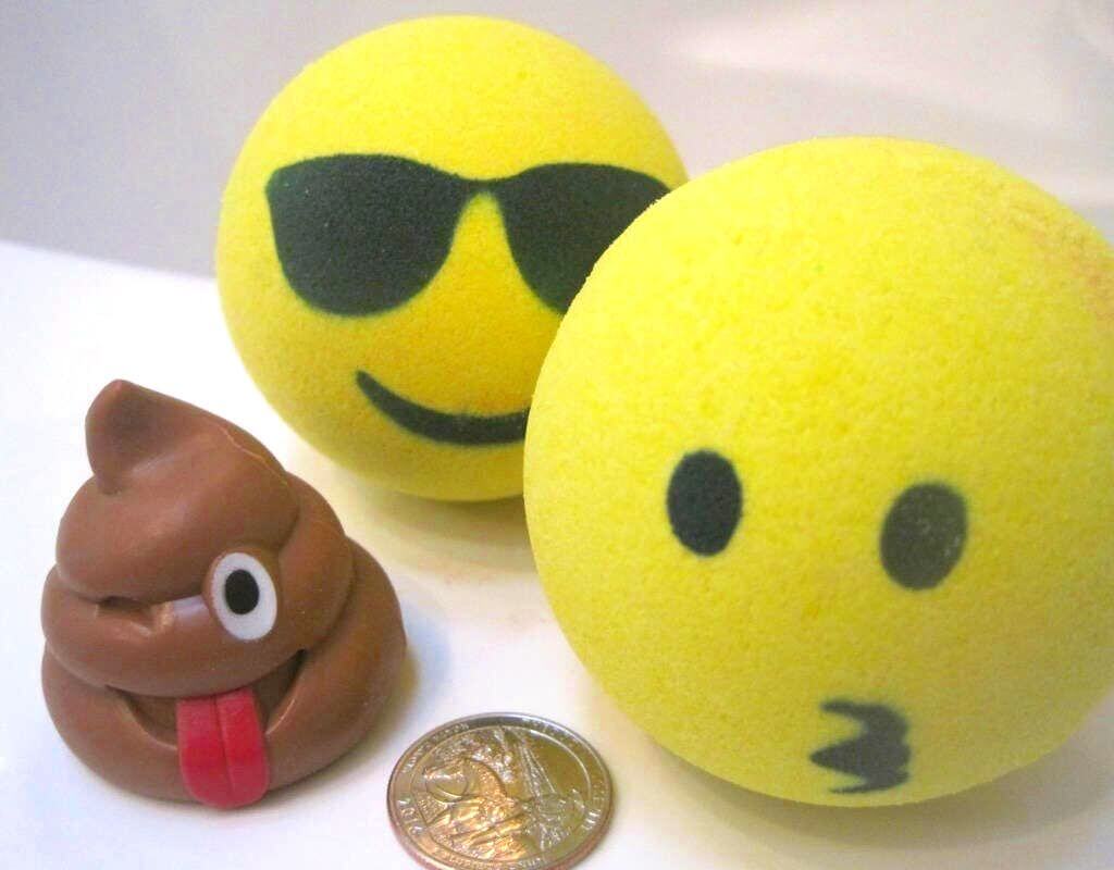 Emoji Bath Bombs Party Pack (with Toys Inside) - 6 ct - Berwyn Betty's Bath & Body Shop