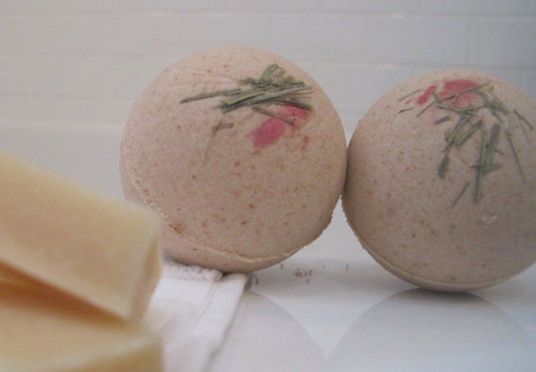 Fig & Brown Sugar Scented Bath Bombs with Handmade Soap Inside - 2 ct - Berwyn Betty's Bath & Body Shop