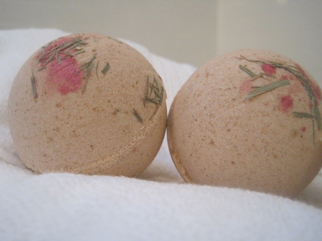 Fig & Brown Sugar Scented Bath Bombs with Handmade Soap Inside - 2 ct - Berwyn Betty's Bath & Body Shop