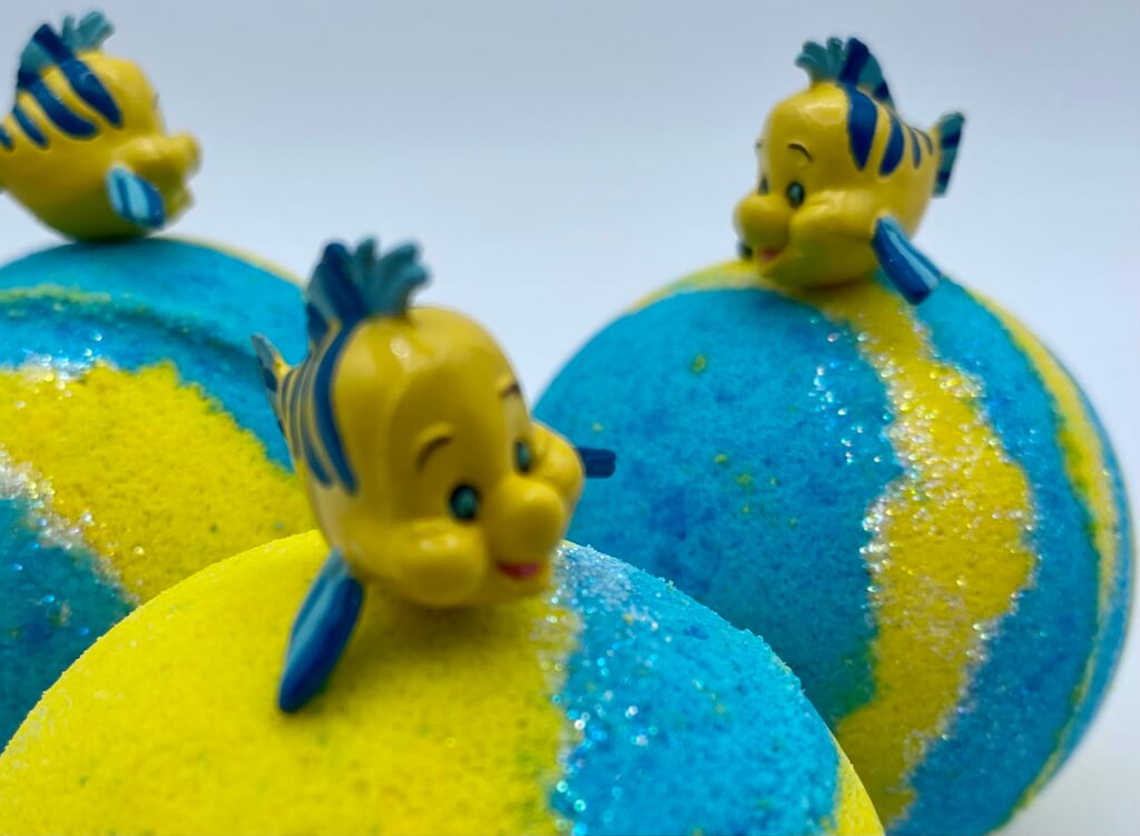 Flounder Bath Bomb with Toy Inside - Berwyn Betty's Bath & Body Shop