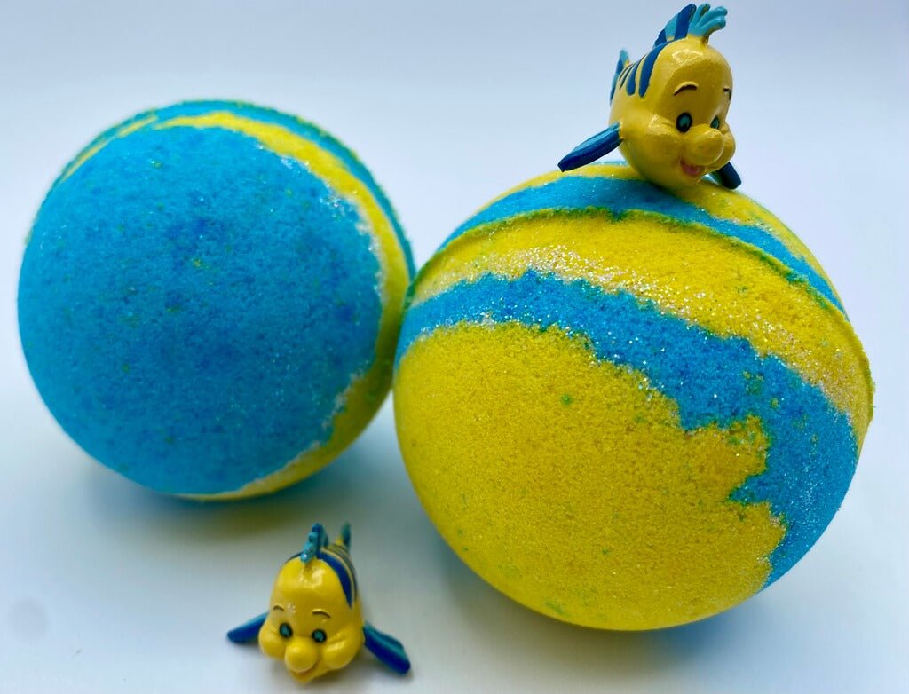 Flounder Bath Bomb with Toy Inside - Berwyn Betty's Bath & Body Shop