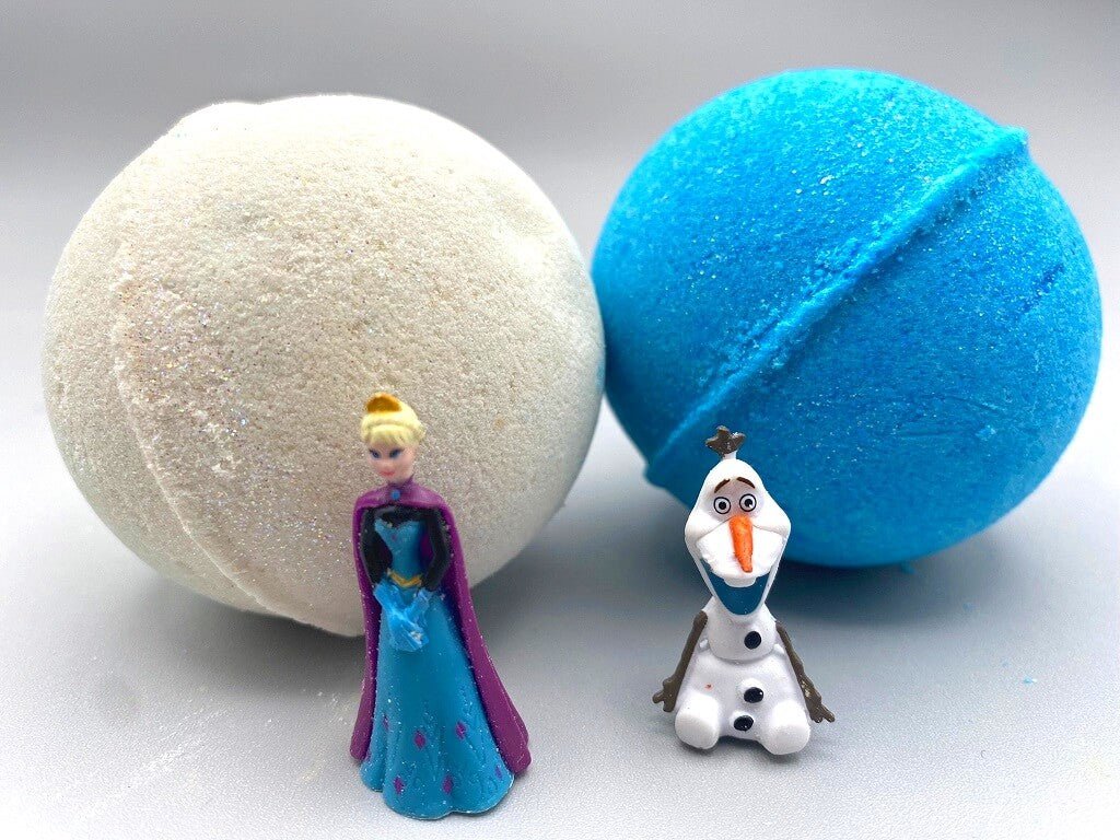 Frozen Bath Bombs with Toy Inside - 2 ct pack - Berwyn Betty's Bath & Body Shop