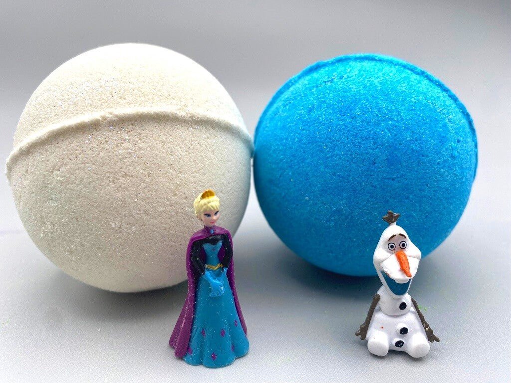 Frozen Bath Bombs with Toy Inside - 2 ct pack - Berwyn Betty's Bath & Body Shop