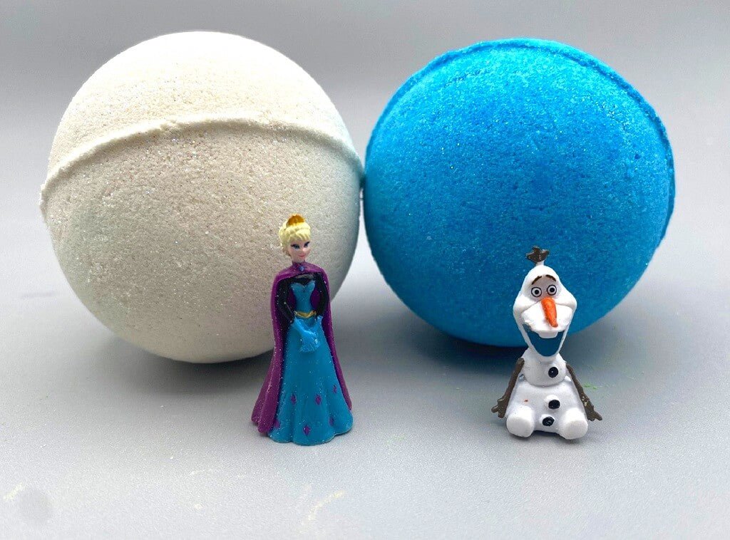 Frozen Bath Bombs with Toy Inside - 2 ct pack - Berwyn Betty's Bath & Body Shop