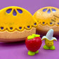 Fruit Pie Bath Bomb with Happy Fruit Figure Inside - Berwyn Betty's Bath & Body Shop