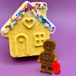 Gingerbread House Bath Bomb with Gingerbread Boy Inside - Berwyn Betty's Bath & Body Shop