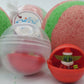 Holiday Bath Bomb with Holiday Child Toy Inside - Berwyn Betty's Bath & Body Shop
