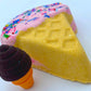 Ice Cream Cone Bath Bomb with Ice Cream Eraser Inside - Berwyn Betty's Bath & Body Shop