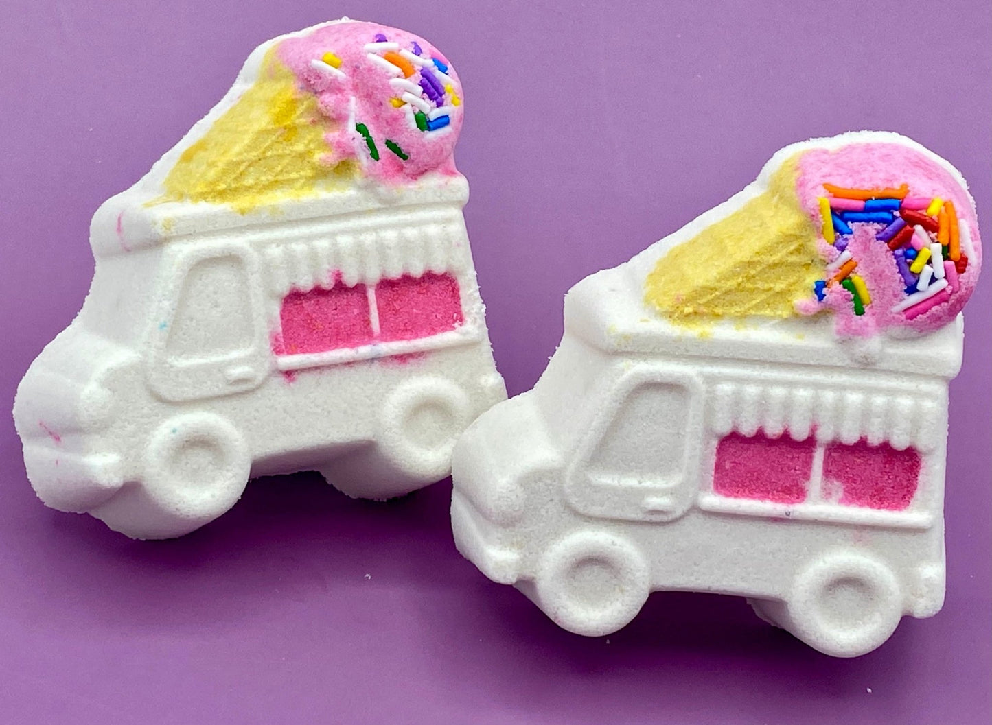 Ice Cream Truck Bath Bomb with Toy Inside - Berwyn Betty's Bath & Body Shop