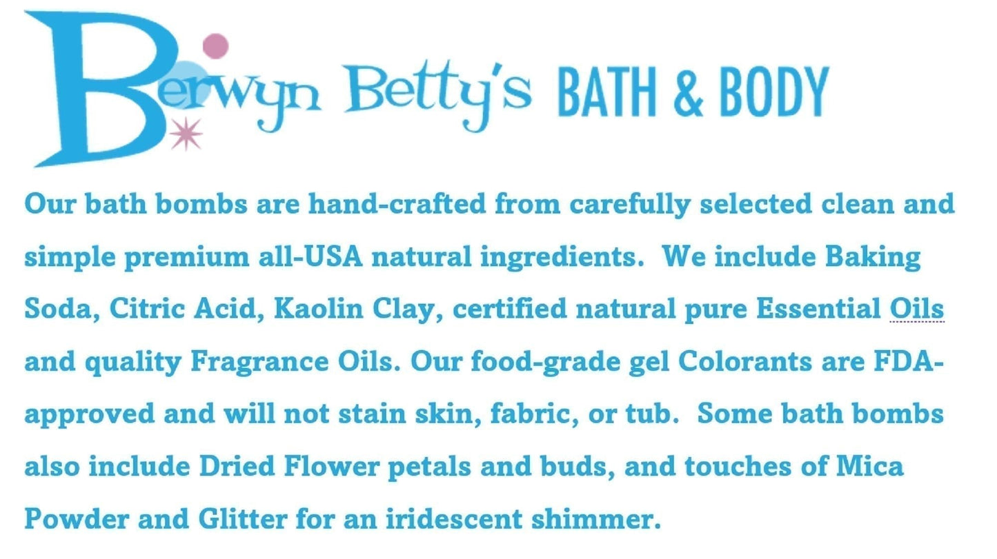 King Cake Bath Bomb with Baby Figure Inside - Berwyn Betty's Bath & Body Shop