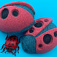 Ladybug Bath Bomb with Toy Ladybug Inside - Berwyn Betty's Bath & Body Shop