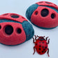 Ladybug Bath Bomb with Toy Ladybug Inside - Berwyn Betty's Bath & Body Shop