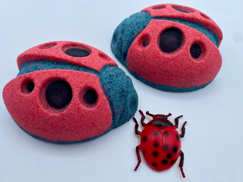 Ladybug Bath Bomb with Toy Ladybug Inside - Berwyn Betty's Bath & Body Shop