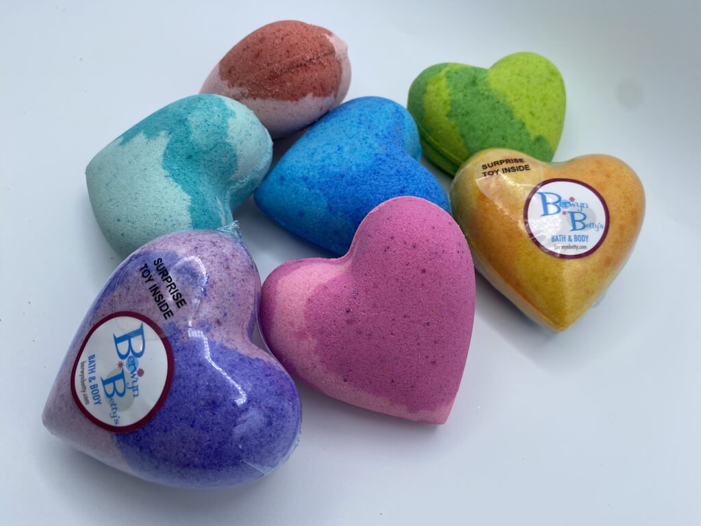 Love Wins Bath Bomb (with Toy Inside) - Berwyn Betty's Bath & Body Shop