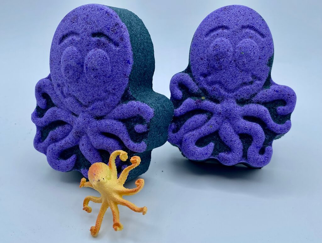 Octopus Bath Bomb with Toy Octopus Inside - Berwyn Betty's Bath & Body Shop