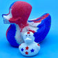Patriotic Duck Bath Bomb with Toy Duck Inside - Berwyn Betty's Bath & Body Shop