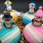 Penguin Bath Bomb Gift Box (with Toy Inside) - 4 ct - Berwyn Betty's Bath & Body Shop