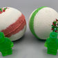 Peppermint Bath Bomb with Surprise Mini Guy Soap Inside - 2 ct - Berwyn Betty's Bath & Body Shop
