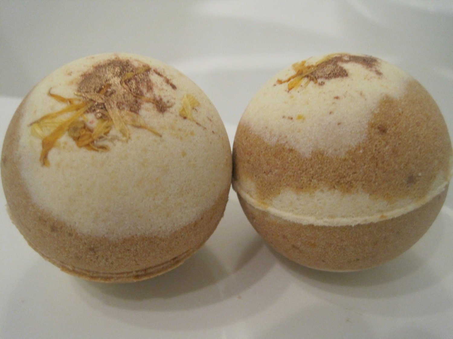 Pineapple & Coconut Scented Bath Bombs with Handmade Soap Inside- 2 ct - Berwyn Betty's Bath & Body Shop