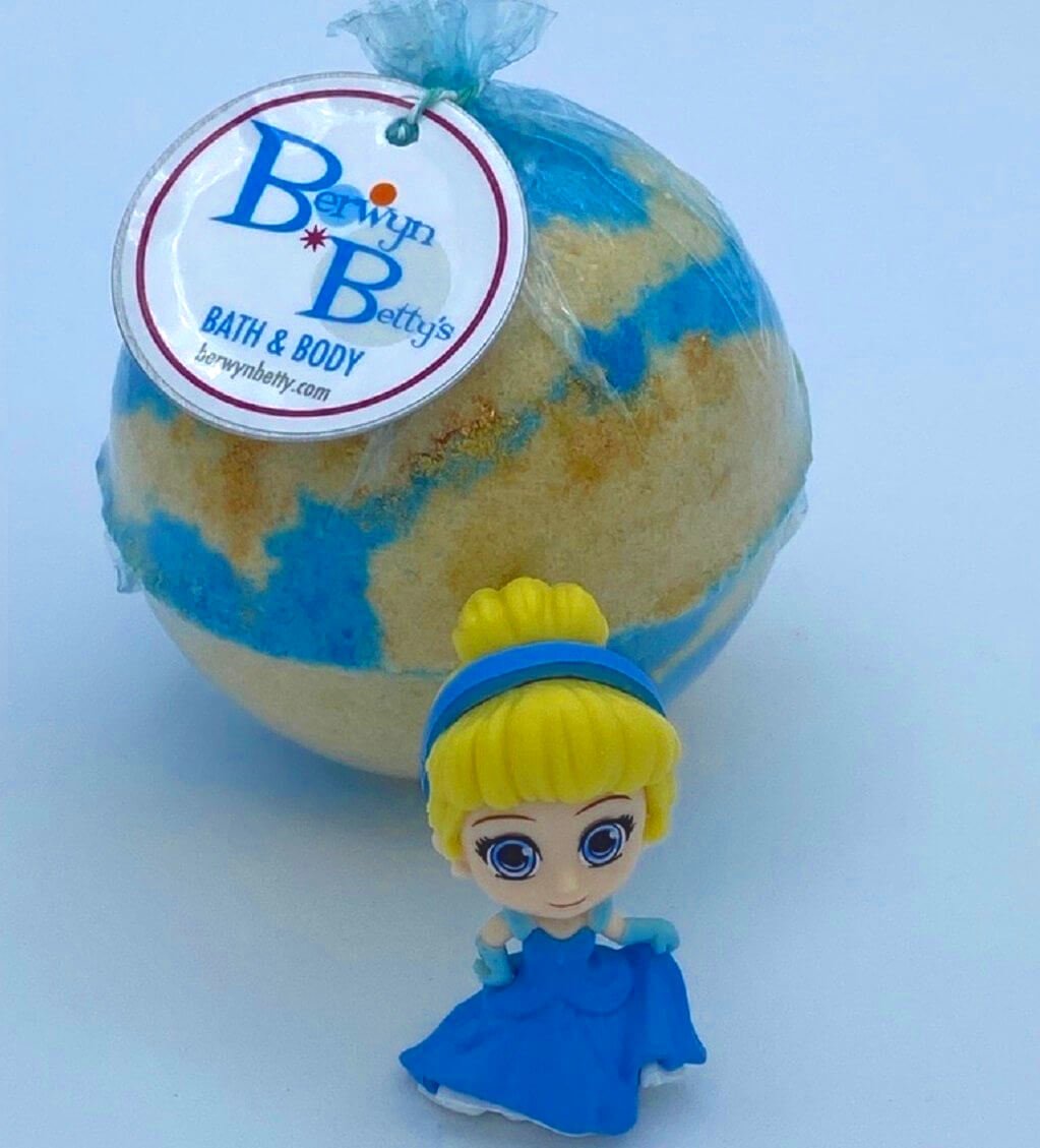 Princess Bath Bomb with Toy Inside - Berwyn Betty's Bath & Body Shop