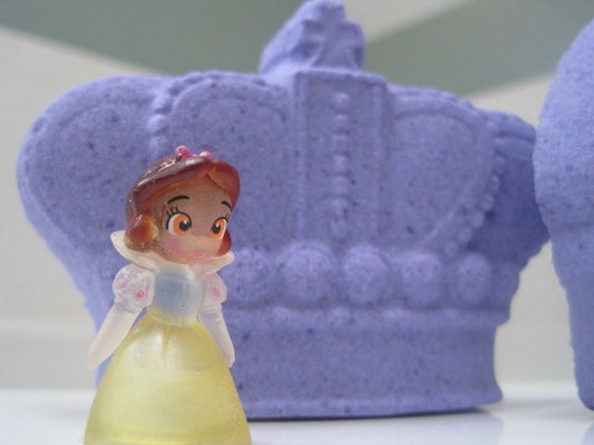 Princess Crowns Bath Bomb with Toy Inside (Purple) - Berwyn Betty's Bath & Body Shop