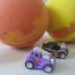 Racing Car Bath Bombs with Toy Inside - 2 ct - Berwyn Betty's Bath & Body Shop