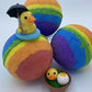 Rainbow Duck Bath Bombs Party Pack (with Toys Inside) - 6 ct - Berwyn Betty's Bath & Body Shop