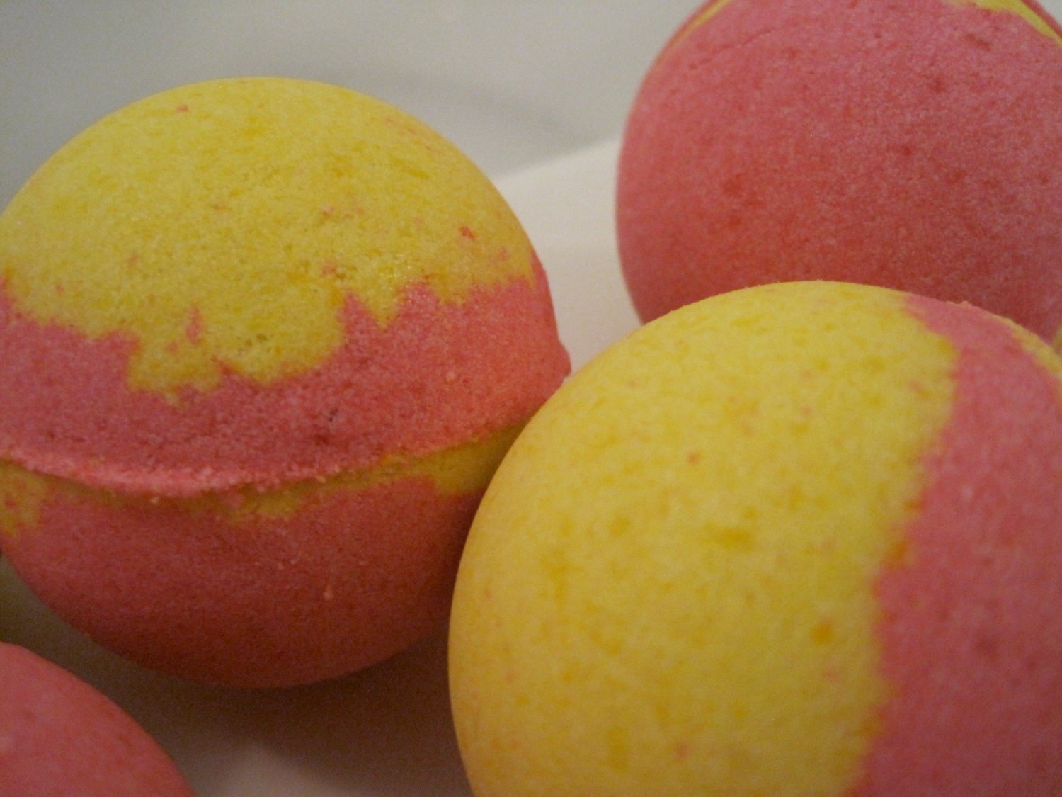 Raspberry Lemonade Bath Bombs with Handmade Soap Inside- 2 ct - Berwyn Betty's Bath & Body Shop